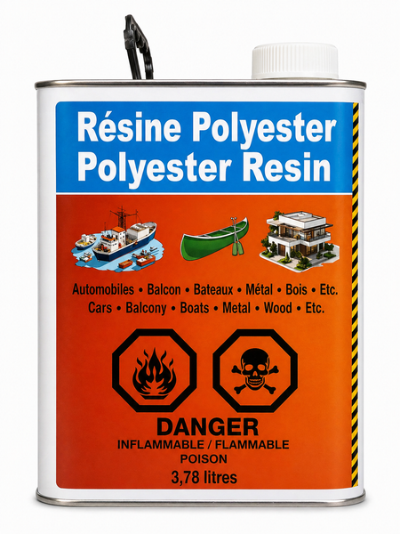 Résine polyester 3,78 L