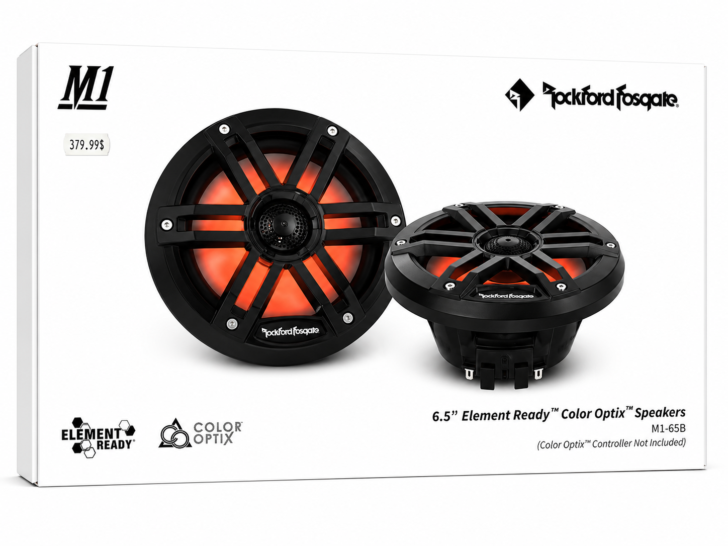 Rockford Fosgate M1-65B Haut-parleurs 6,5 po Color Optix