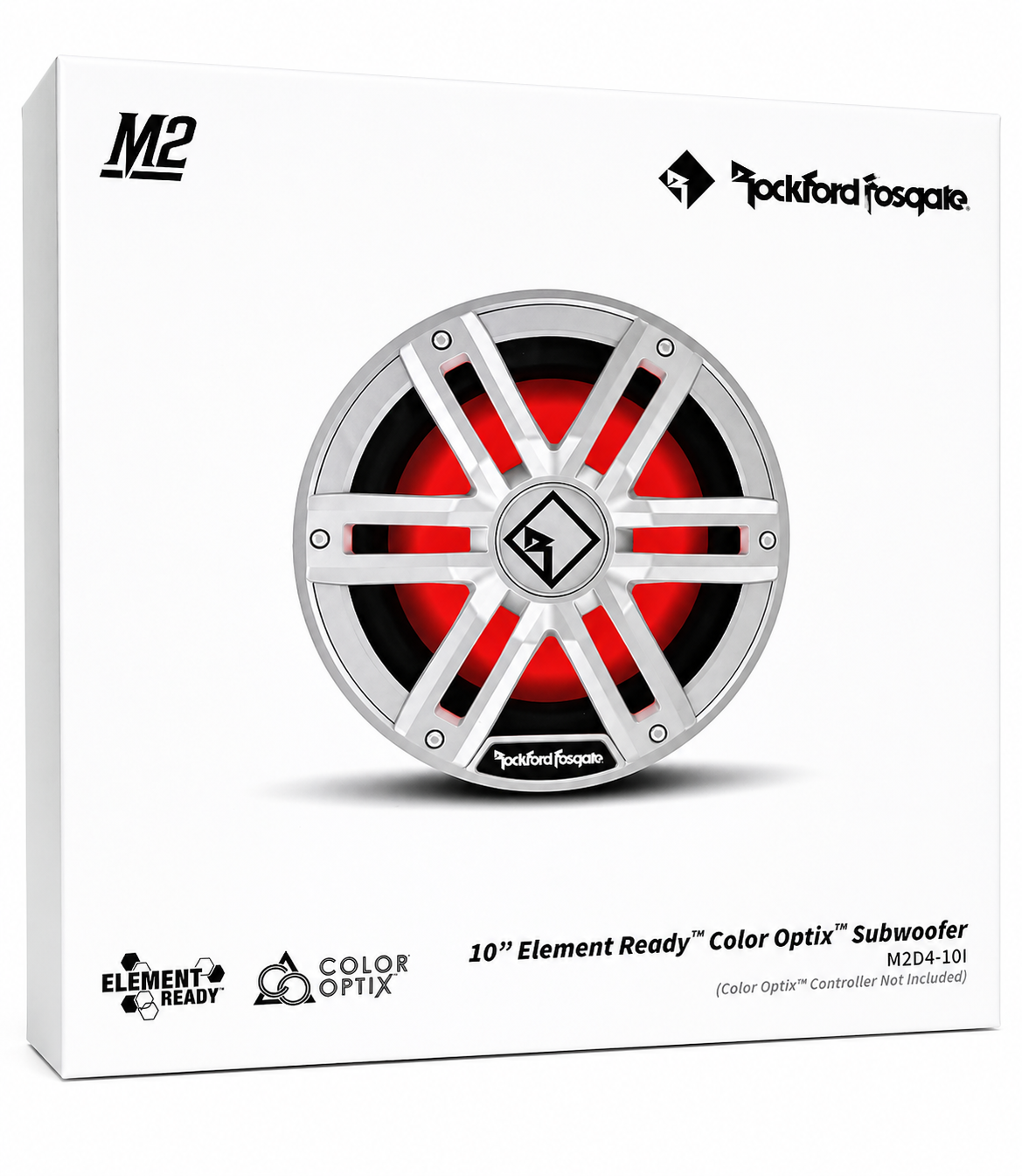 Rockford Fosgate M2D4-10I Subwoofer 10 po Color Optix