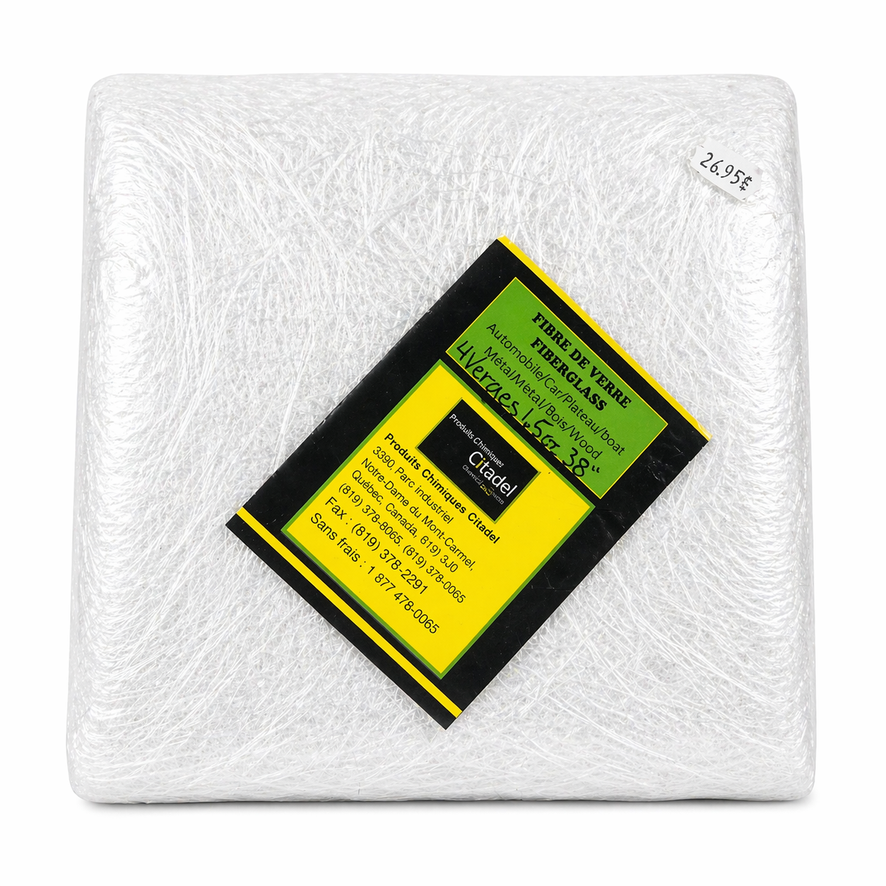 Fibre de Verre Mat 4 Verges x 38 po